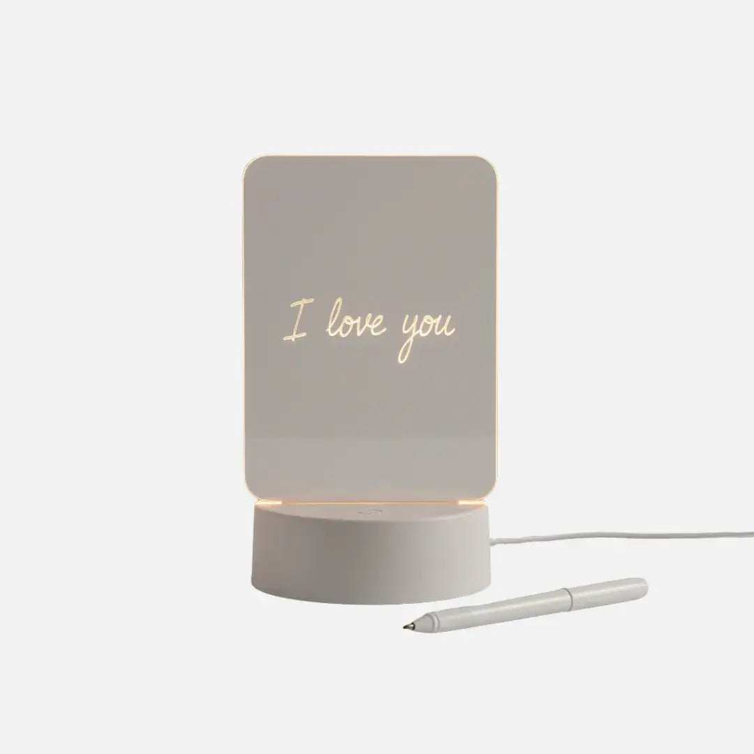 Luminária Decorativa de Acrílico com Caneta LED Apagável