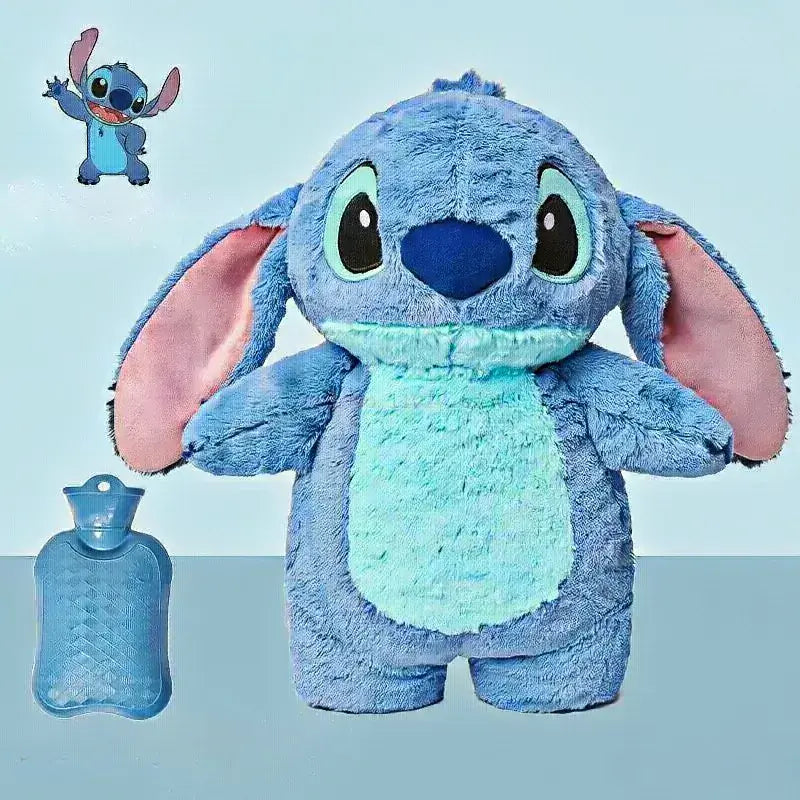 Pelúcia azul do Stitch com bolsa de água quente interna removível – Romantizze