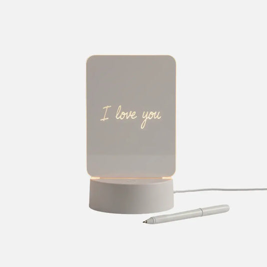 Luminária Decorativa de Acrílico com Caneta LED Apagável