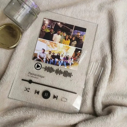 Placa Acrílica com Música Personalizada e Luz LED | Romantizze