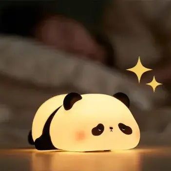 Luminária de Silicone Panda com Toque e Controle de Brilho