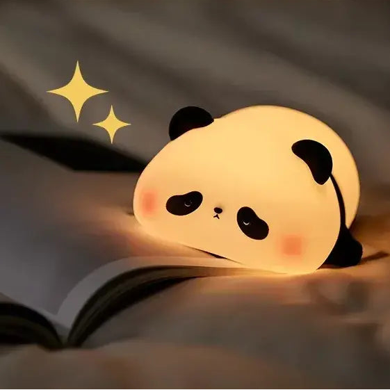 Luminária de Silicone Panda com Toque e Controle de Brilho