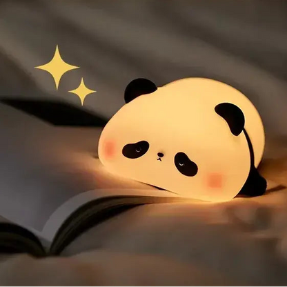 Luminária de Silicone Panda com Toque e Controle de Brilho