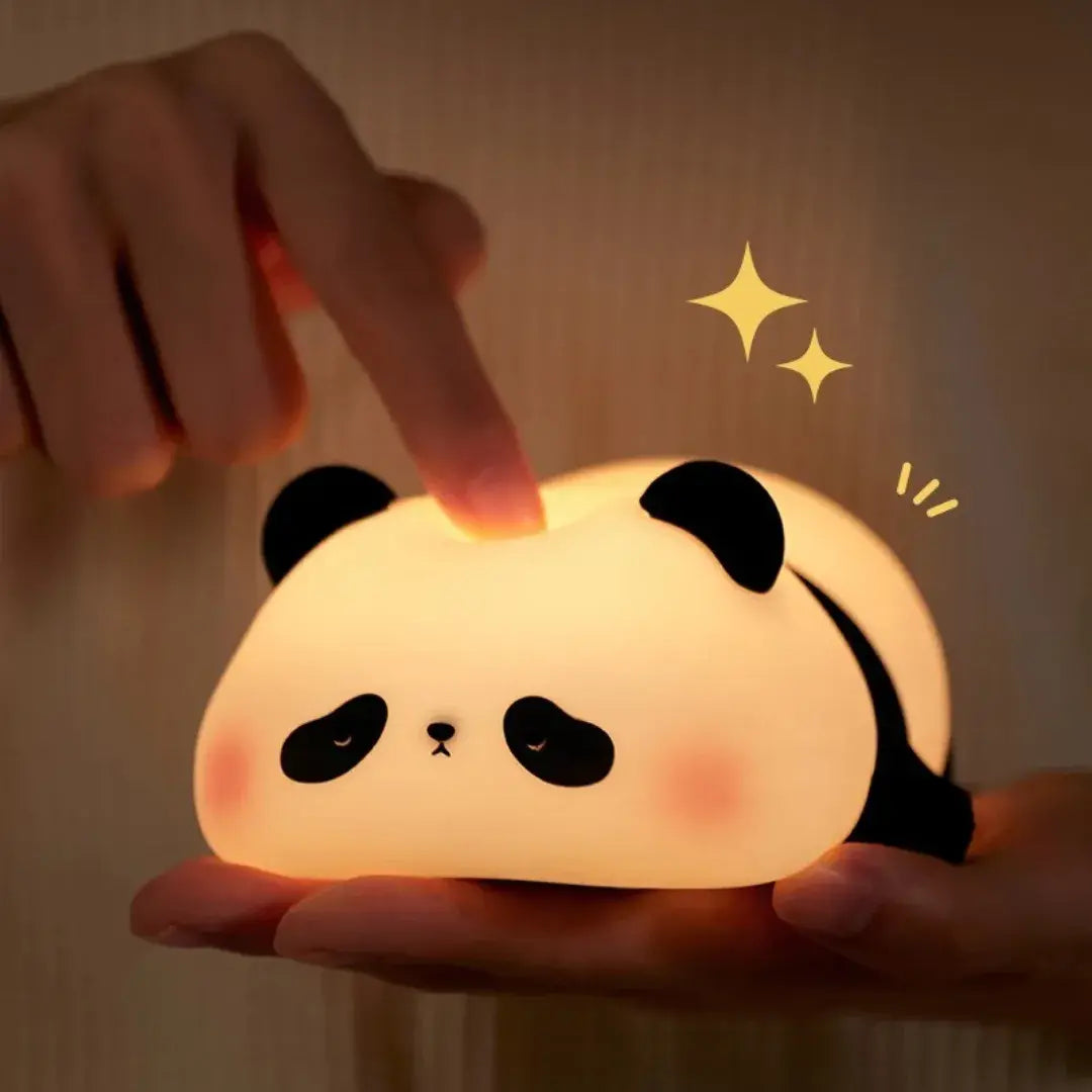 Luminária de panda com toque sensível para ligar e desligar a luz LED – Romantizze