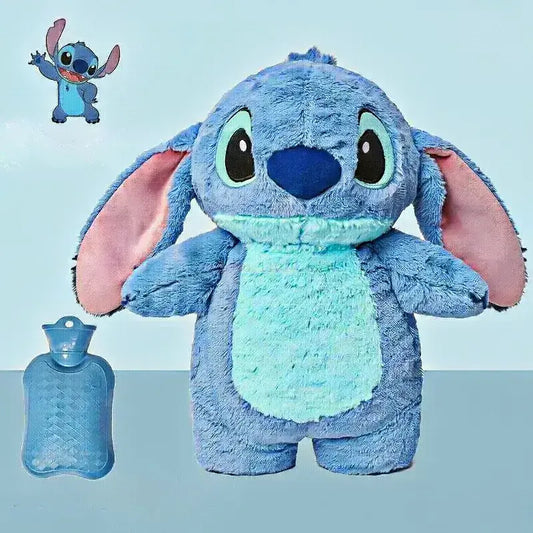 Pelúcia azul do Stitch com bolsa de água quente interna removível – Romantizze